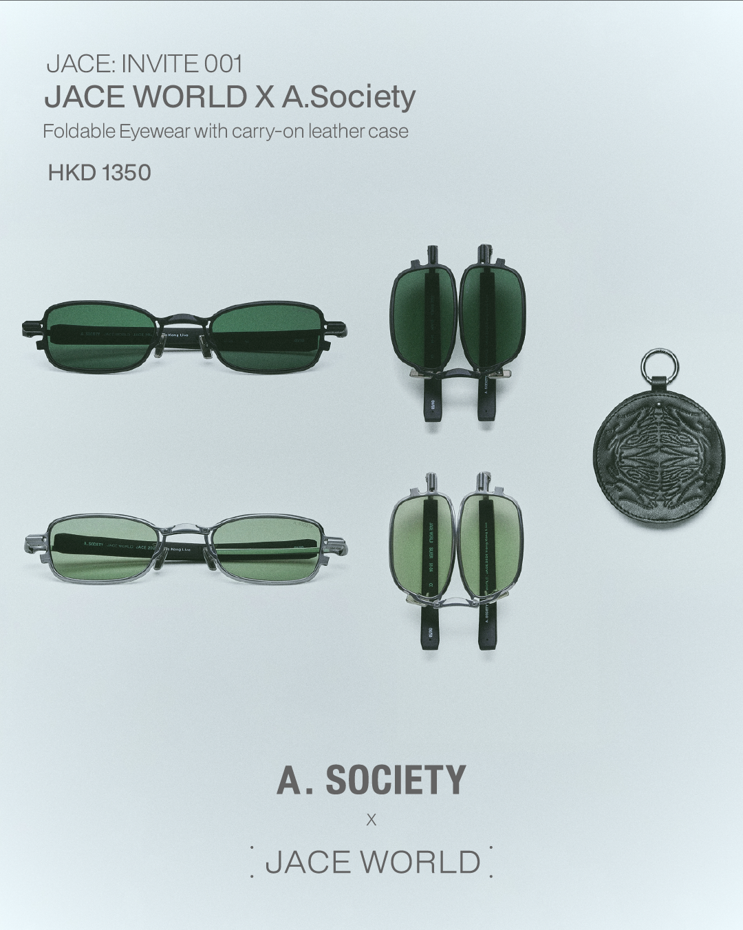 001 | JACE WORLD X A.SOCIETY | Foldable Eyewear with Carry-on Pocket